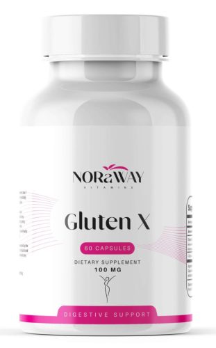 NORaWAY Gluten X 100mg (Tolerase G, glutén-bontó enzim) 60 kapszula