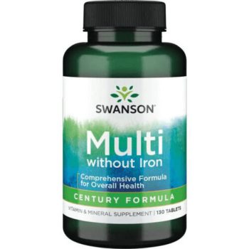   Swanson Just One Complete Multi without Iron (Multivitamin vas nélkül) 130 tabl.