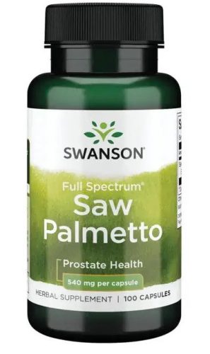 Swanson SAW PALMETTO (Fűrészpálma) 540mg 100 kapszula