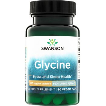   Swanson Glicin 500mg 60 kapszula AjiPure gyógyszer minőségű glicin
