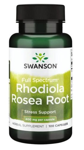 Swanson RHODIOLA ROSEA (Aranygyökér) 400mg 100 kapszula