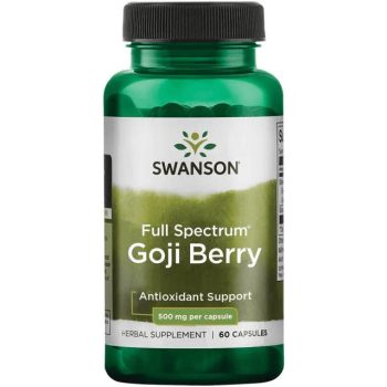 Swanson Goji Berry (Goji bogyó) 500mg 60 kapszula