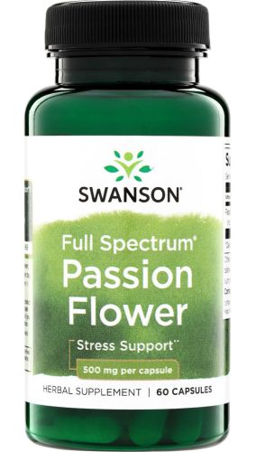 Swanson Golgotavirág (Passion flower) 500mg 60 kapszula
