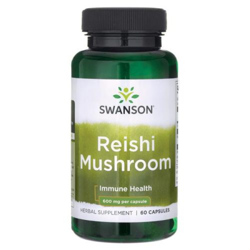 Swanson Reishi (Ganoderna) gomba 600mg 60 kapszula