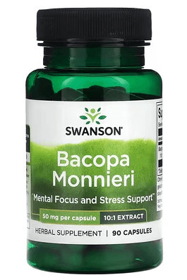 Swanson Bacopa Monnieri 50mg 90 kapszula (10:1 kivonat)