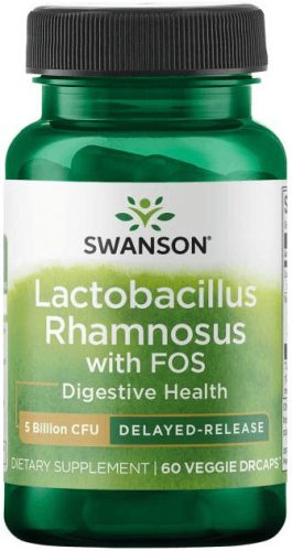 Swanson Lactobacillus Rhamnosus with FOS - frukto-oligoszacharid 60 kapszula