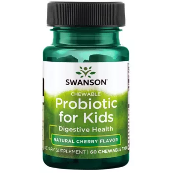   Swanson Probiotic for Kids (Probiotikum gyerekeknek) 60 rágótabletta