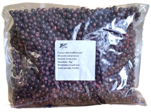 Paleolit Liofilizált fekete ribizli 1kg lédig szemek Black currant