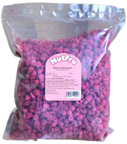 Paleolit Liofilizált málna szemek 1kg lédig Raspberries freeze-dried