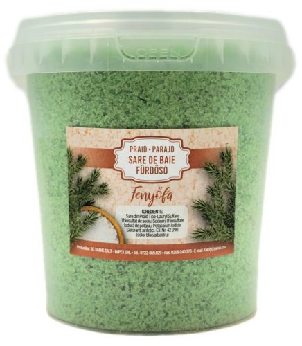 Fürdősó Fenyő 1kg vödrös Parajdi