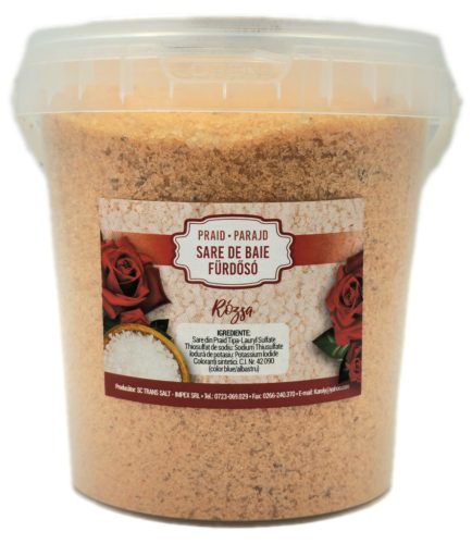 Fürdősó Rózsa 1kg vödrös Parajdi