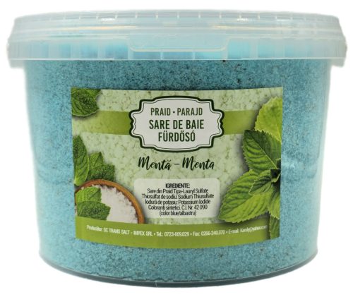 Fürdősó Mentás 5kg vödrös Parajdi