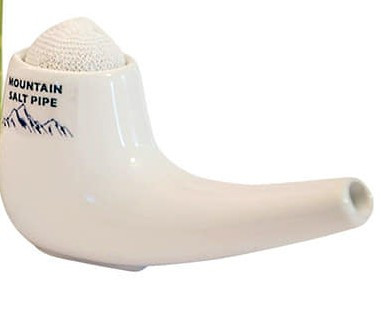 Sópipa fekvő - Mountain Salt Pipe 2 kerámia sóinhalátor