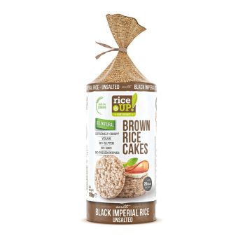  Rice Up Szelet natúr & fekete rizs 120g puffasztott teljes kiőrlésű barna rizs