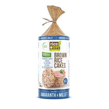   Rice Up Szelet köles & amaránt 120g puffasztott teljes kiőrlésű barna rizs