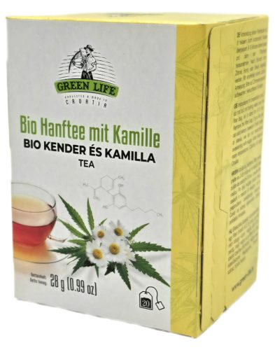 Green Life BIO Kender és kamilla tea 20 filter Organic Hemp Tea with Chamomile