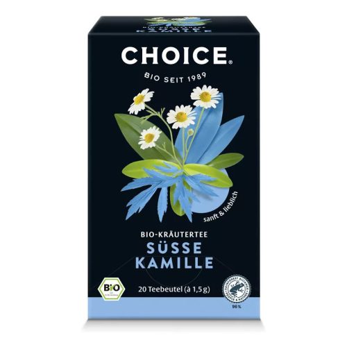 BIO CHOICE® Édes kamilla gyógynövénytea 30g Süsse kamille 20 filter