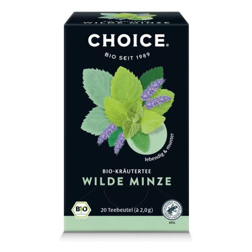 BIO CHOICE® Vadmenta gyógynövénytea 40g Wilde minze 20 filter