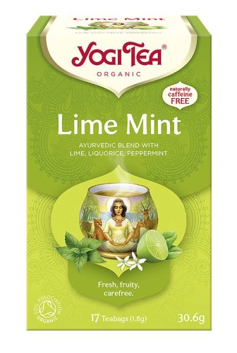 BIO Zöldcitromos menta tea 17x1,8g Yogi Green Tea Lime Mint