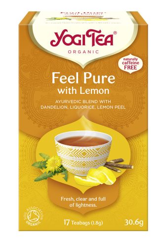 BIO Tisztító méregtelenítő tea citrommal gyermekláncfűvel Yogi Feel Pure