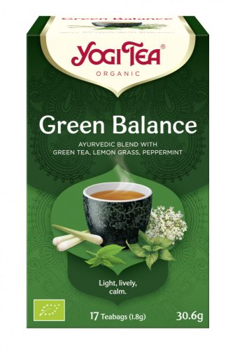 BIO Zöld tea egyensúly 17x1,8g Yogi Green Balance