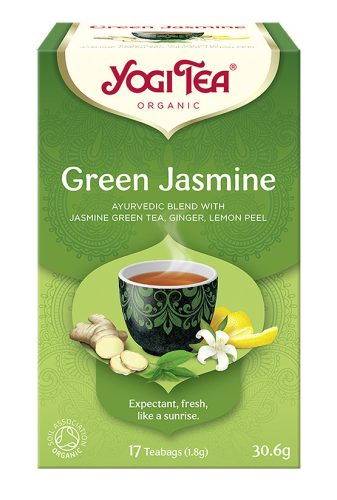 BIO Zöld jázmin tea 17x1,8g Yogi Green Jasmine