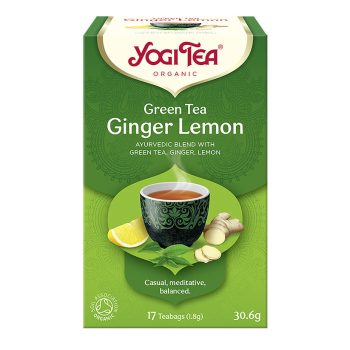   BIO Zöld tea gyömbérrel, citrommal Yogi Green Tea Ginger Lemon