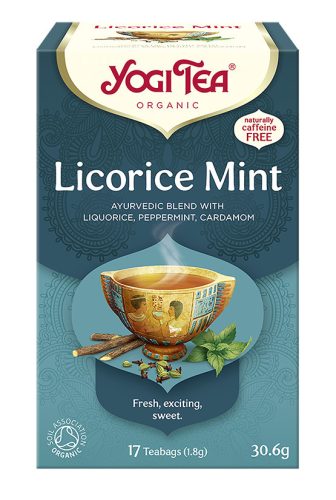 BIO Édesgyökér tea mentával 17x1,8g Yogi Licorice Mint