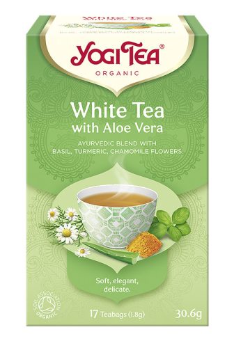 BIO Fehér tea aloe verával 17x1,8g Yogi White Tea