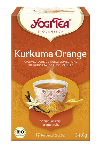 BIO Kurkuma narancs tea 17x2,0g Yogi