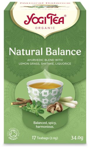 BIO Természetes egyensúly tea shiitake gombával 17x2g Yogi Natural Balance