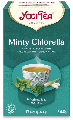 BIO Mentás tea chlorella algával 17x2g Yogi Minty Chlorella