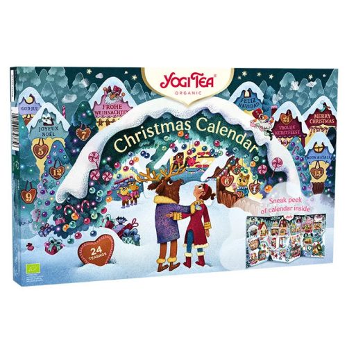 Yogi tea Adventi naptár BIO teaválogatás 24db teafilter Christmas Calendar 2025