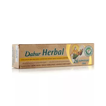   Dabur Herbal ayurvedikus fogkrém 100ml 26 gyógynövény, fluormentes, organikus