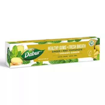   Dabur Healthy Gums+Fresh Breath fogkrém 100ml fluormentes, organikus
