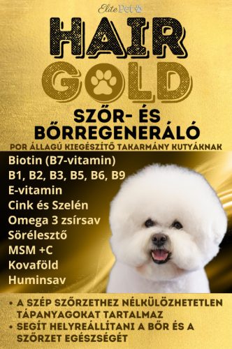 Hair Gold Szőr- és bőrregeneráló keverék 100g táplálékiegészítő kutyáknak