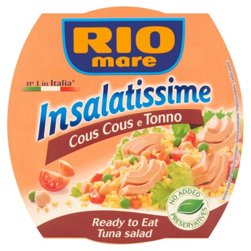 Rio Mare Tonhalsaláta Kuszkusz 160 Gr.