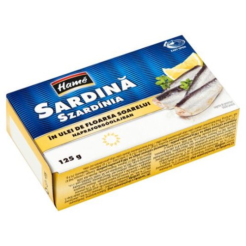 Hamé szardínia napraforgóolajban 125 g