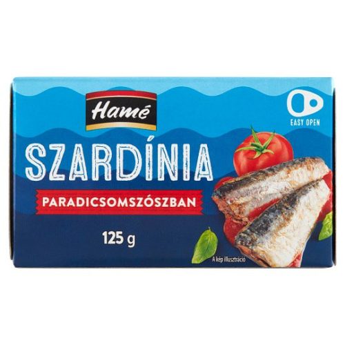 Hamé szardínia paradicsomszószban 125 g