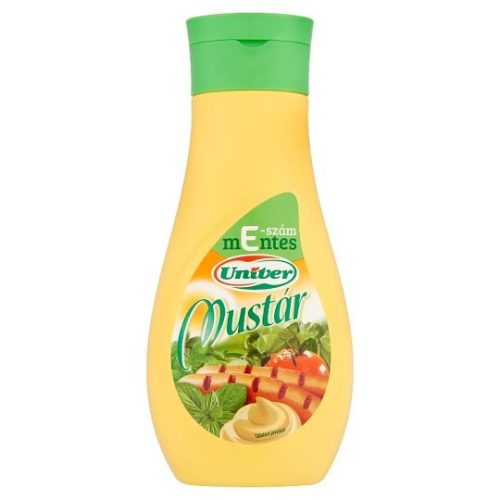 Univer Mustár 440 gr. Átlátszó flakon