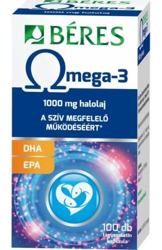 Béres Omega-3 halolaj 100db lágyzselatin kapszula