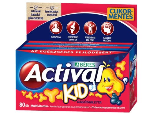 Béres Actival Kid Multivitamin 80db rágótabletta