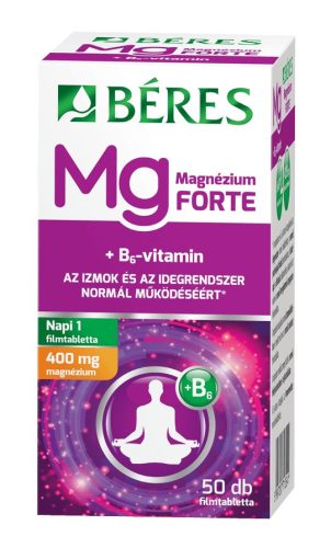Béres Magnézium 400mg Forte B6- vitaminnal 50db filmtabletta