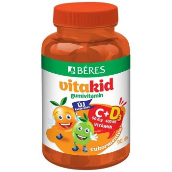 Béres VitaKid C+D3 gumivitamin 90db gumitabletta