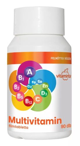 Vitamintár Multivitamin felnőttek részére 90db filmtabletta