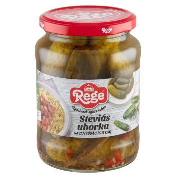Csemegeuborka, steviás 6-9 cm 680g Rege (720ml)