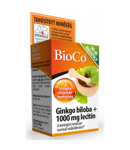 BioCo Ginkgo Biloba + 1000mg Lecitin 90db kapszula