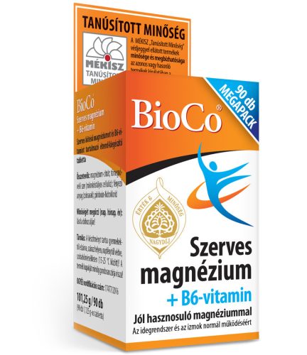 BioCo Szerves Mg+B6-vitamin 90db tabletta