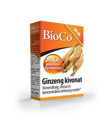 BioCo Ginzeng kivonat 60db tabletta