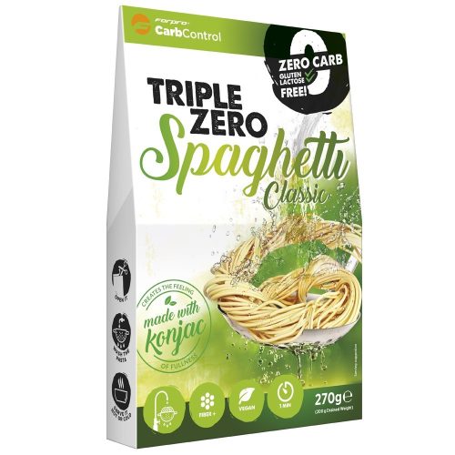 Triple Zero Spagetti natúr konjac tészta 270g